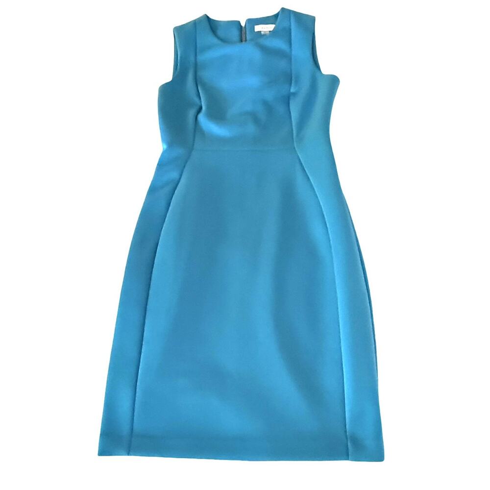 Calvin Klein Dress Womens Size 10 Blue Sleeveless Sheath Stretch Career Cocktail - Picture 4 of 10